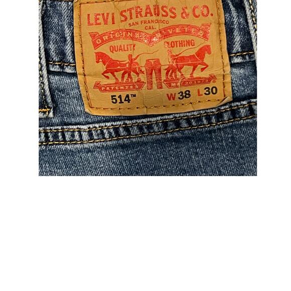 Levi's 514 Reg Fit Straight Leg Jeans Mens 38x30 - Picture 3 of 3